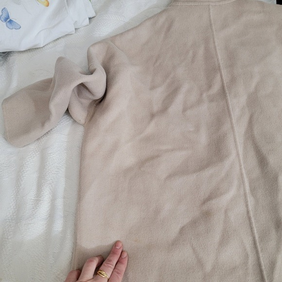 Nap Loungewear Londyn Shawl Collar Oversized Long Coat XXS Merino Wool Cream - Picture 7 of 16